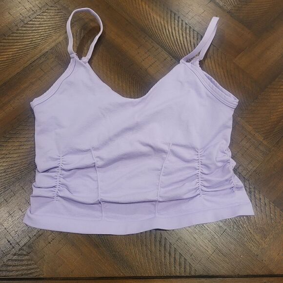Free People Good Karma Ruched Tank Purple XS/S - Picture 1 of 3